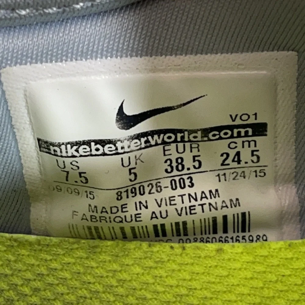 Nike Flex Supreme TR Cool Grey/Volt-Pure Platinum Size 7.5